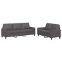 Zweiteiliges Sofaset mit grauen Kunstlederkissen. von , Sofas - Ref: Foro24-3201420, Preis: 477,74 €, Rabatt: %