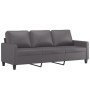 Zweiteiliges Sofaset mit grauen Kunstlederkissen. von , Sofas - Ref: Foro24-3201420, Preis: 477,74 €, Rabatt: %