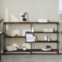 Konsole aus geräucherter Eichen-Ingenieurholz 160x32x95 cm von , Seitentische - Ref: Foro24-833957, Preis: 86,21 €, Rabatt: %