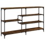 Konsole aus geräucherter Eichen-Ingenieurholz 160x32x95 cm von , Seitentische - Ref: Foro24-833957, Preis: 86,21 €, Rabatt: %