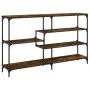 Mesa consola madera de ingeniería roble ahumado 160x32x95 cm by , Side tables - Ref: Foro24-833957, Price: 85,15 €, Discount: %