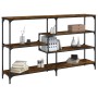 Konsole aus geräucherter Eichen-Ingenieurholz 160x32x95 cm von , Seitentische - Ref: Foro24-833957, Preis: 86,21 €, Rabatt: %