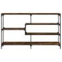 Konsole aus geräucherter Eichen-Ingenieurholz 160x32x95 cm von , Seitentische - Ref: Foro24-833957, Preis: 86,21 €, Rabatt: %