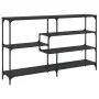 Mesa consola madera de ingeniería negra 160x32x95 cm by , Side tables - Ref: Foro24-833955, Price: 91,91 €, Discount: %