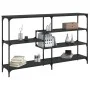 Mesa consola madera de ingeniería negra 160x32x95 cm by , Side tables - Ref: Foro24-833955, Price: 91,91 €, Discount: %