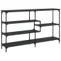 Mesa consola madera de ingeniería negra 160x32x95 cm by , Side tables - Ref: Foro24-833955, Price: 91,91 €, Discount: %