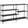 Mesa consola madera de ingeniería negra 160x32x95 cm by , Side tables - Ref: Foro24-833955, Price: 92,65 €, Discount: %