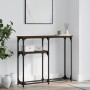 Mesa consola madera de ingeniería marrón roble 90x22,5x75 cm by , Side tables - Ref: Foro24-834094, Price: 42,58 €, Discount: %