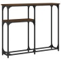 Mesa consola madera de ingeniería marrón roble 90x22,5x75 cm by , Side tables - Ref: Foro24-834094, Price: 42,58 €, Discount: %