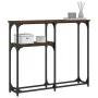 Mesa consola madera de ingeniería marrón roble 90x22,5x75 cm de , Mesas auxiliares - Ref: Foro24-834094, Precio: 42,31 €, Des...