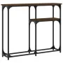 Mesa consola madera de ingeniería marrón roble 90x22,5x75 cm de , Mesas auxiliares - Ref: Foro24-834094, Precio: 42,31 €, Des...