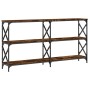 Mesa consola madera de ingeniería roble ahumado 200x28x80,5 cm by , Side tables - Ref: Foro24-835431, Price: 70,48 €, Discoun...