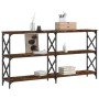Konsole aus geräucherter Eichen-Ingenieurholz 200x28x80,5 cm. von , Seitentische - Ref: Foro24-835431, Preis: 70,48 €, Rabatt: %