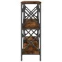 Mesa consola madera de ingeniería roble ahumado 200x28x80,5 cm by , Side tables - Ref: Foro24-835431, Price: 69,84 €, Discoun...