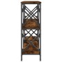 Mesa consola madera de ingeniería roble ahumado 200x28x80,5 cm by , Side tables - Ref: Foro24-835431, Price: 70,48 €, Discoun...