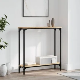 Mesa consola madera de ingeniería roble Sonoma 75x22,5x75 cm by , Side tables - Ref: Foro24-834021, Price: 41,87 €, Discount: %