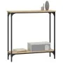 Mesa consola madera de ingeniería roble Sonoma 75x22,5x75 cm by , Side tables - Ref: Foro24-834021, Price: 41,87 €, Discount: %