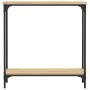 Mesa consola madera de ingeniería roble Sonoma 75x22,5x75 cm by , Side tables - Ref: Foro24-834021, Price: 41,87 €, Discount: %