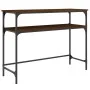 Ingenieurholz-Konsolentisch in Eichenbraun 100x35,5x75 cm von , Seitentische - Ref: Foro24-834049, Preis: 48,69 €, Rabatt: %
