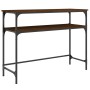 Mesa consola madera de ingeniería marrón roble 100x35,5x75 cm by , Side tables - Ref: Foro24-834049, Price: 49,32 €, Discount: %