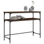Mesa consola madera de ingeniería marrón roble 100x35,5x75 cm by , Side tables - Ref: Foro24-834049, Price: 49,32 €, Discount: %