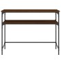 Mesa consola madera de ingeniería marrón roble 100x35,5x75 cm by , Side tables - Ref: Foro24-834049, Price: 49,32 €, Discount: %