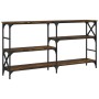 Konsole aus geräucherter Eichen-Ingenieurholz 150x29x76,5 cm von , Seitentische - Ref: Foro24-835471, Preis: 72,22 €, Rabatt: %