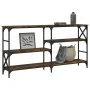 Mesa consola madera de ingeniería roble ahumado 150x29x76,5 cm by , Side tables - Ref: Foro24-835471, Price: 69,28 €, Discoun...