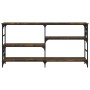 Konsole aus geräucherter Eichen-Ingenieurholz 150x29x76,5 cm von , Seitentische - Ref: Foro24-835471, Preis: 72,22 €, Rabatt: %