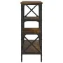 Mesa consola madera de ingeniería roble ahumado 150x29x76,5 cm by , Side tables - Ref: Foro24-835471, Price: 69,28 €, Discoun...