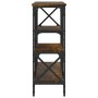 Mesa consola madera de ingeniería roble ahumado 150x29x76,5 cm by , Side tables - Ref: Foro24-835471, Price: 72,22 €, Discoun...