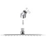 Quadratischer Duschkopf mit Regeneffekt Edelstahl 25x25 von vidaXL, Duschköpfe - Ref: Foro24-142160, Preis: 20,68 €, Rabatt: %