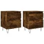Nightstands 2 pcs engineered wood smoked oak 40x35x50 cm by , Nightstands - Ref: Foro24-830679, Price: 69,01 €, Discount: %