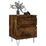 Nachttische 2 Stück, Holzwerkstoff, geräucherte Eiche, 40 x 35 x 50 cm von , Nachttische - Ref: Foro24-830679, Preis: 69,88 €...