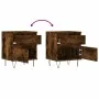 Mesitas noche 2 uds madera ingeniería roble ahumado 40x35x50 cm de , Mesitas de noche - Ref: Foro24-830679, Precio: 69,01 €, ...