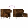 Mesitas noche 2 uds madera ingeniería roble ahumado 40x35x50 cm de , Mesitas de noche - Ref: Foro24-830679, Precio: 69,88 €, ...