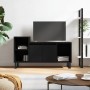 Schwarzer TV-Schrank aus Sperrholz, 100 x 35 x 55 cm von , TV-Möbel - Ref: Foro24-831325, Preis: 55,50 €, Rabatt: %