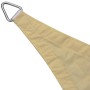 Toldo de vela triangular tela Oxford beige 3,6x3,6x3,6 m