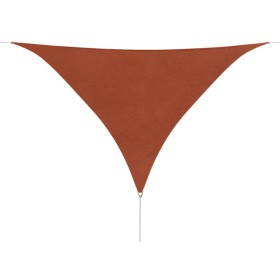 Toldo de vela triangular tela Oxford terracota 5x5x5 m de vidaXL, Sombrillas - Ref: Foro24-42311, Precio: 47,18 €, Descuento: %