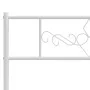 Bettgestell aus Metall mit weißem Kopfteil 100x190 cm von , Betten und Lattenroste - Ref: Foro24-355310, Preis: 65,06 €, Raba...