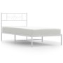 Metallbettgestell mit weißem Kopfteil 107x203 cm von , Betten und Lattenroste - Ref: Foro24-355312, Preis: 69,36 €, Rabatt: %