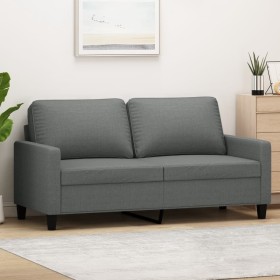 2-seater sofa in dark gray fabric 140 cm by , Sofas - Ref: Foro24-359164, Price: 219,69 €, Discount: %