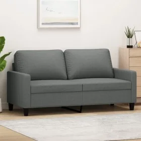 2-seater sofa in dark gray fabric 140 cm by , Sofas - Ref: Foro24-359164, Price: 215,51 €, Discount: %