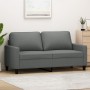 2-seater sofa in dark gray fabric 140 cm by , Sofas - Ref: Foro24-359164, Price: 219,69 €, Discount: %