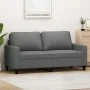 2-Sitzer-Sofa aus dunkelgrauem Stoff, 140 cm von , Sofas - Ref: Foro24-359164, Preis: 215,51 €, Rabatt: %