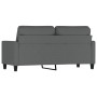 2-seater sofa in dark gray fabric 140 cm by , Sofas - Ref: Foro24-359164, Price: 219,69 €, Discount: %