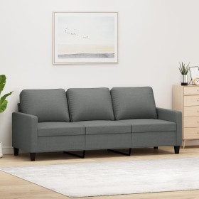 Sofá de 3 plazas de tela gris oscuro 180 cm de , Sofás - Ref: Foro24-359172, Precio: 307,18 €, Descuento: %