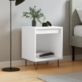 Mesita de noche madera contrachapada blanco 40x35x50 cm de , Mesitas de noche - Ref: Foro24-830716, Precio: 33,84 €, Descuent...