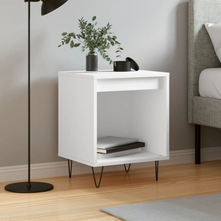 Weißer Nachttisch aus Sperrholz, 40 x 35 x 50 cm von , Nachttische - Ref: Foro24-830716, Preis: 34,27 €, Rabatt: %
