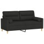 2-Sitzer-Sofa mit schwarzen Stoffkissen 140 cm von , Sofas - Ref: Foro24-3200825, Preis: 233,52 €, Rabatt: %